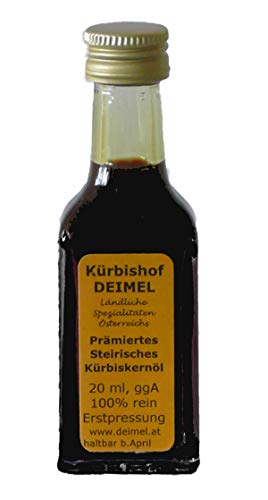 20ml Probierangebot - Reines Steirisches Kürbiskernöl ggA. vom Kürbishof DEIMEL Steiermark/Austria - Mit Herkunftsgarantie von Kürbishof DEIMEL