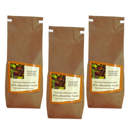 Kürbishof DEIMEL Steiermark/Austria - Kürbiskernmehl - Sparangebot 3 x 1000 g - 100% Vegan und natürlich - Pflanzliches Eiweiß Kürbishof DEIMEL Steiermark/Austria - Kürbiskernmehl - Sparangebot 3 x 1000 g - 100% Vegan und natürlich - Pflanzliches Eiweiß von Kürbishof DEIMEL