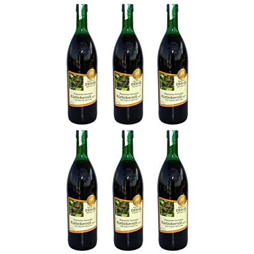 Kürbishof DEIMEL Steiermark/Austria - Sparangebot 6 x 1000 ml - Original Steirisches Kürbiskernöl g.g.A. - Jährlich prämiert Kürbishof DEIMEL Steiermark/Austria - Sparangebot 6 x 1000 ml - Original Steirisches Kürbiskernöl g.g.A. - Jährlich prämiert von Kürbishof DEIMEL