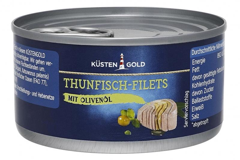 Küstengold Thunfisch-Filets mit Olivenöl von Küstengold