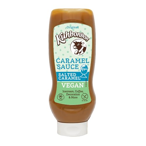 Kuhbonbon Vegan Caramel Sauce Salted 250g – Vegane gesalzene Karamellsauce mit Kokosmilch und Fleur de Sel von Kuhbonbon