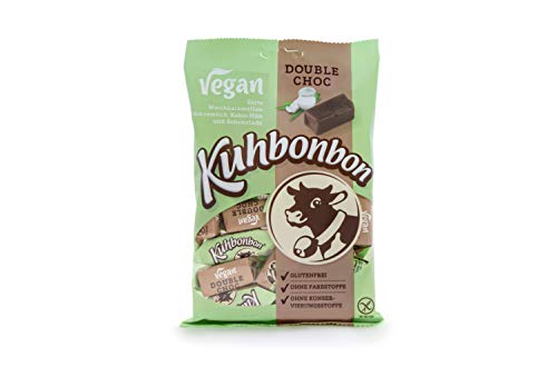 Kuhbonbon Vegan Double Choc 165g - Vegane Schokoladen Karamellbonbons von Kuhbonbon