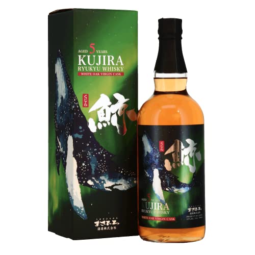 KUJIRA Ryukyu Whisky aus Japan, Single Grain Whisky, 5 Years Old White Oak Virgin Cask, 43% vol - 1 x 700 ml von Hatov