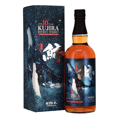 KUJIRA Ryukyu Whisky aus Japan, Single Grain Whisky, 10 Years Old White Oak Virgin Cask, 43% vol - 1 x 700 ml von Hatov