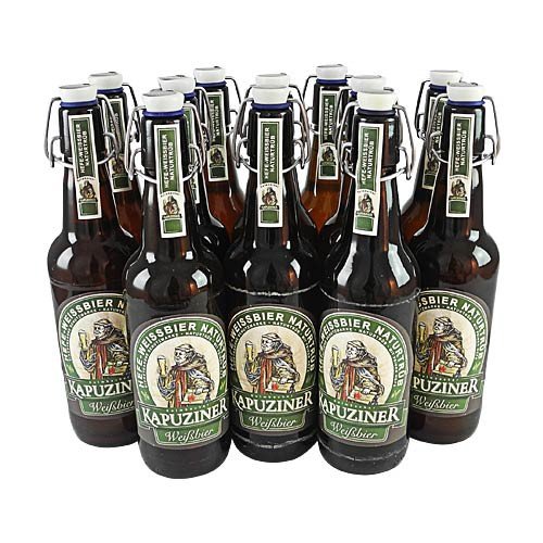 Kapuziner Weißbier (12 Flaschen à 0,5 l / 5,4% vol.) von Kulmbacher Brauerei