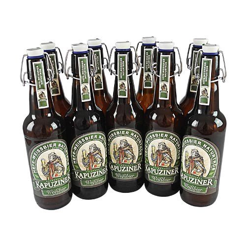 Kapuziner Weißbier (9 Flaschen à 0,5 l / 5,4% vol.) von Kulmbacher Brauerei