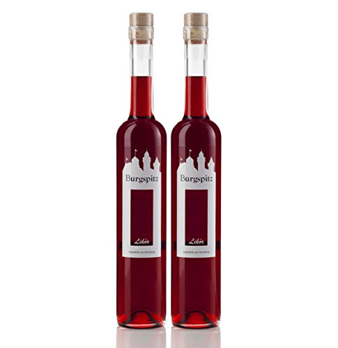 Burgspitz® 2 Flaschen à 0,7 Liter Beerenlikör Beerenliqueur, Kultbrand Nürnberg, Direkt vom Hersteller, Sensationell, Höchste Qualitäts Prinzipien Likör 500ml von Kultbrand