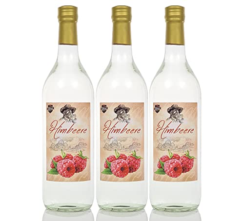 Himbeere Framboise 1,0 Liter 3 Flaschen DLG Gold, Kultbrand (Mengenrabatt > siehe Beschreibung) Nürnberg Vom Hersteller Himbeer-Schnaps Qualität 1000 ml von Kultbrand