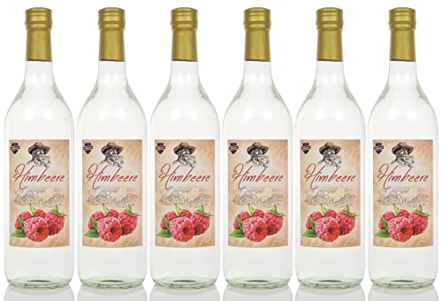 Himbeere Framboise 1,0 Liter 6 Flaschen DLG Gold, Kultbrand (Mengenrabatt > siehe Beschreibung) Nürnberg Vom Hersteller Himbeer-Schnaps Qualität 1000 ml von Kultbrand