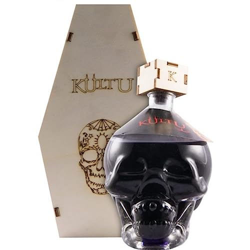 Kultu Ginja Cherry Liquor 18% Vol. 0,7l in Holzkiste von Kultu