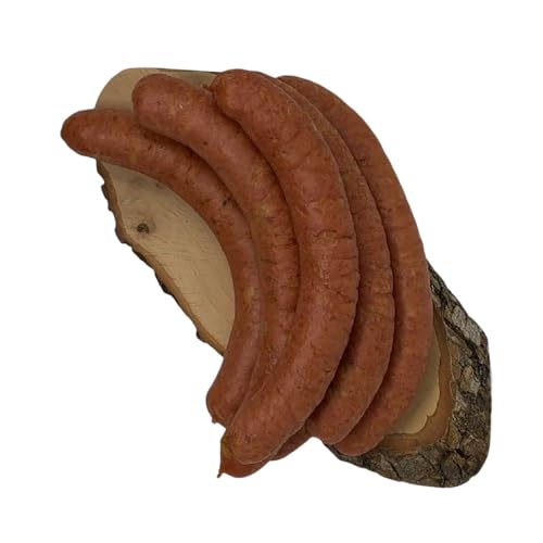 Käsekrainer - 5 Stück köstliche Würste mit cremiger Käsefüllung, traditionell hergestellt von Kumitzberg