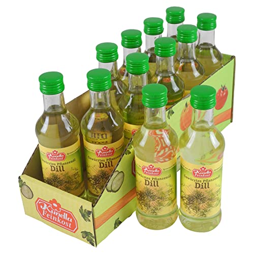 Kunella Gewürztes Pflanzenöl Dill 12er Pack (12 Flaschen à 100 ml) von Kunella Feinkost GmbH