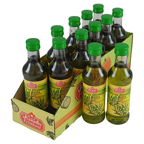 Kunella Natives Olivenöl extra kaltgepresst Trüffel 12er Pack (12 Flaschen à 100 ml) von Kunella Feinkost GmbH