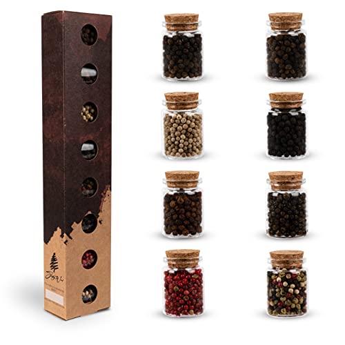 Handverlesene Pfeffersorten Set I 8 erlesene Pfeffer aus aller Welt als perfektes Gewürze Geschenkset für Hobbyköche und Pfefferliebhaber Handverlesene Pfeffersorten Set I 8 erlesene Pfeffer aus aller Welt als perfektes Gewürze Geschenkset für Hobbyköche und Pfefferliebhaber von Kunz Foods Group