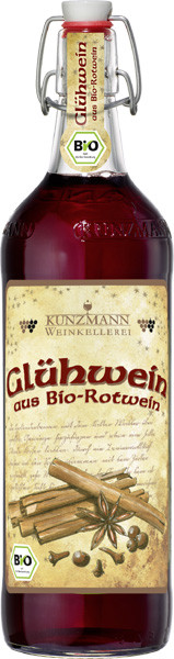 Kunzmann Roter Glühwein Bio/Vegan süß 1 l von Kunzmann Weinkellerei