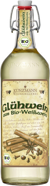 Kunzmann Weißer Glühwein Bio/Vegan süß 1 l von Kunzmann Weinkellerei