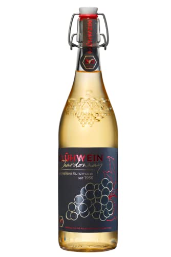 Kunzmann Chardonnay Bio Glühwein 1 x 0,75l Flasche - Premium Produkt mit italienischen IGT Weinen - ohne Zuckerzustatz und für Veganer geeignet von Kunzmann