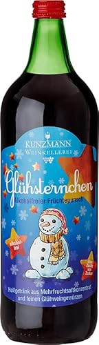Kunzmann Glühsternchen alkoholfreier Früchtepunsch Kinderpunsch 6x 1 Liter von Kunzmann