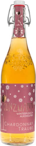 Kunzmann alkoholfreier Winterpunsch Chardonnay Traube alkoholfrei 0,75l Flasche - Unser Winterpunsch - Genuss ohne Alkohol von Kunzmann