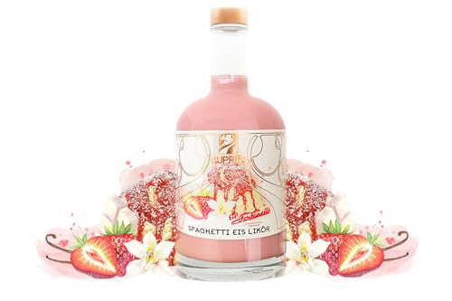 Kupper Spaghetti Eis Likör – Das Original als Sahnelikör mit Erdbeere, Vanille & weißer Schokolade – 17 % Vol – 500ml – Dessertgenuss pur oder eisgekühlt genießen Kupper Spaghetti Eis Likör – Das Original als Sahnelikör mit Erdbeere, Vanille & weißer Schokolade – 17 % Vol – 500ml – Dessertgenuss pur oder eisgekühlt genießen von Kupper