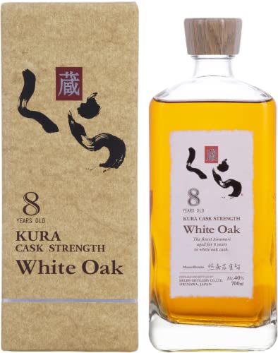 Kura 8 Years Old White Oak Single Malt Whisky 40% Vol. 0,7l in Geschenkbox von ヘリオス酒造