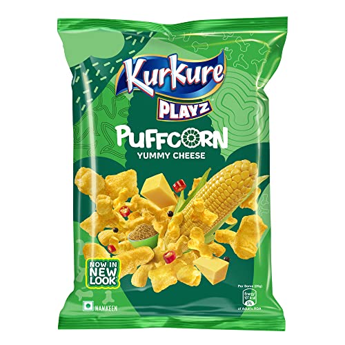 Kurkure Namkeen - Puffcorn (Yummy Cheese) Beutel, 55 g von Kurkure