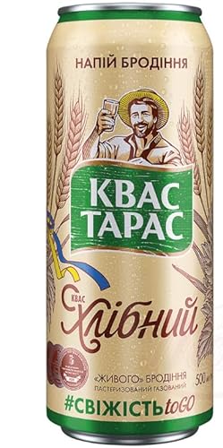 Gärgetränk "KWAS TARAS" auf Gersten-Roggen-Malzextrakt-Basis 500ml Dose Gärgetränk "KWAS TARAS" auf Gersten-Roggen-Malzextrakt-Basis 500ml Dose von Kvas Taras