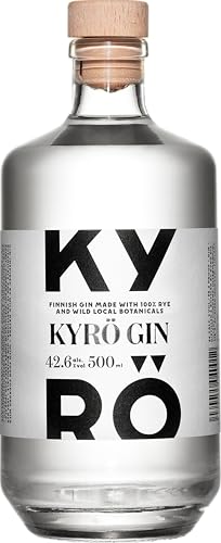 Kyrö Gin 42,6% Vol. | Kyrö Distillery | Roggengin aus Finnland | Lokale Zutaten wie Birkenblätter und wilde Cranberries | Gold-Gewinner World Gin Award 2023 | 500 ml von Kyrö