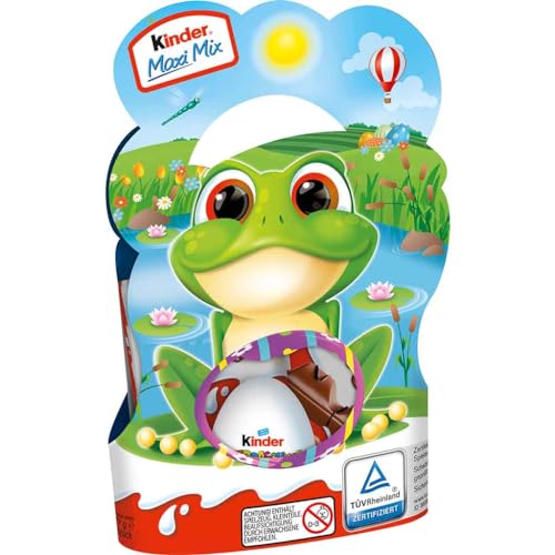 Kinder Maxi Mix Ostern | Geschenkverpackung mit Schokoladensortiment | 1 x 157g ('Frosch') von Kywië