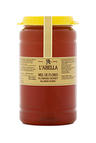 L'Abella Mel – 100% natürlicher Blütenhonig | Reiner Bienenhonig, von Hand gesammelt an der Costa Blanca, Spanien – Enthält kein Gluten – 2000 g von L'ABELLAMEL