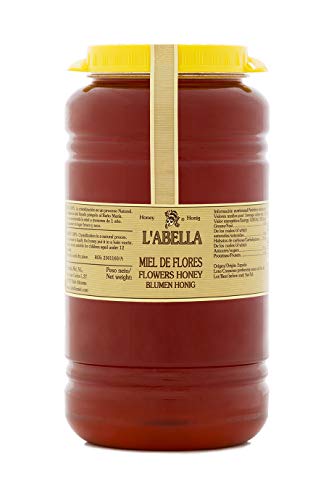 L'Abella Mel – 100% natürlicher Blütenhonig | Reiner Bienenhonig, von Hand gesammelt an der Costa Blanca, Spanien – Enthält kein Gluten – 3000 g von L'ABELLAMEL