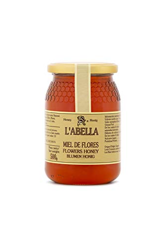 L'Abella Mel – 100% natürlicher Blütenhonig | Reiner Bienenhonig, von Hand gesammelt an der Costa Blanca, Spanien – Enthält kein Gluten – 500 g von L'ABELLAMEL