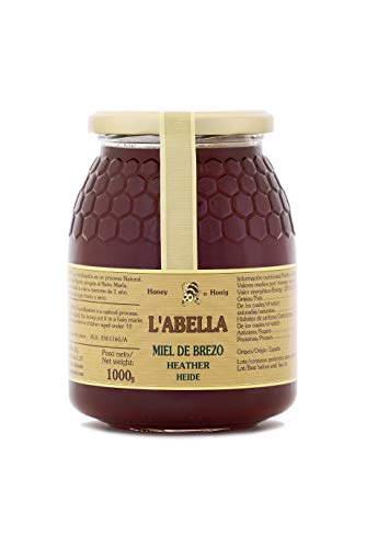 L'Abella Mel – 100% natürlicher Heidehonig | Reiner Bienenhonig, von Hand gesammelt in den Bergen der Costa Blanca, Spanien – Premiumprodukt – 1000 g – glutenfrei von L'ABELLAMEL