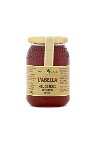 L'Abella Mel – 100% natürlicher Heidehonig | Reiner Bienenhonig, von Hand gesammelt in den Bergen der Costa Blanca, Spanien – Premiumprodukt – 500 g – glutenfrei von L'ABELLAMEL