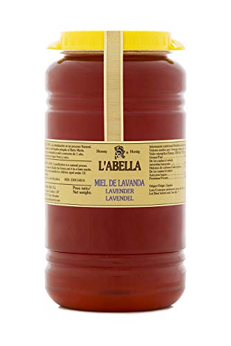 L'Abella Mel – 100% natürlicher Lavendelhonig | Reiner Bienenhonig, von Hand gesammelt an der Costa Blanca, Spanien – Premiumprodukt – 3000-g-Glas – Glutenfrei L'Abella Mel – 100% natürlicher Lavendelhonig | Reiner Bienenhonig, von Hand gesammelt an der Costa Blanca, Spanien – Premiumprodukt – 3000-g-Glas – Glutenfrei von L'ABELLAMEL