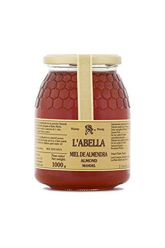 L'Abella Mel – 100% natürlicher Mandelblütenhonig | Reiner Bienenhonig, von Hand gesammelt an der Costa Blanca, Spanien – Premiumprodukt – 1000 g – glutenfrei von L'ABELLAMEL