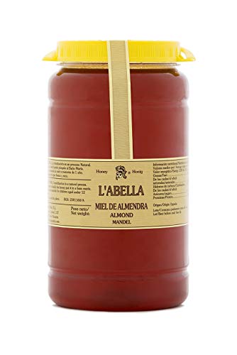 L'Abella Mel – 100% natürlicher Mandelblütenhonig | Reiner Bienenhonig, von Hand gesammelt an der Costa Blanca, Spanien – Premiumprodukt – 2000 g – glutenfrei von L'ABELLAMEL
