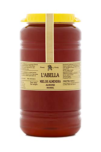 L'Abella Mel – 100% natürlicher Mandelblütenhonig | Reiner Bienenhonig, von Hand gesammelt an der Costa Blanca, Spanien – Premiumprodukt – 3000 g – glutenfrei von L'ABELLAMEL