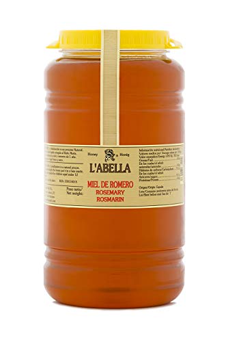 L'Abella Mel – 100% natürlicher Rosmarinhonig | Reiner Bienenhonig, von Hand gesammelt an der Costa Blanca, Spanien – 3000 g – glutenfrei von L'ABELLAMEL