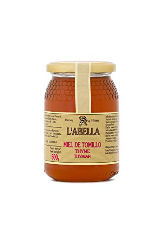 L'Abella Mel – 100% natürlicher Thymianhonig | Reiner Bienenhonig, von Hand gesammelt an der Costa Blanca, Spanien – Premiumprodukt – 2000-g-Glas – Glutenfrei von L'ABELLAMEL