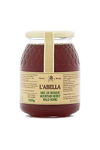 L'Abella Mel – 100% natürlicher Waldhonig | Reiner Bienenhonig, von Hand gesammelt an der Costa Blanca, Spanien – Premiumprodukt – 1000-g-Glas – Glutenfrei von L'ABELLAMEL