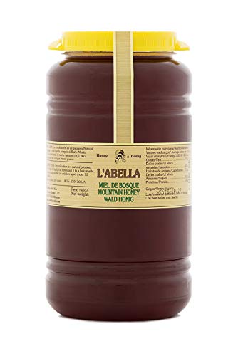 L'Abella Mel – 100% natürlicher Waldhonig | Reiner Bienenhonig, von Hand gesammelt an der Costa Blanca, Spanien – Premiumprodukt – 3000-g-Glas – Glutenfrei von L'ABELLAMEL
