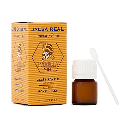 L'Abella Mel – Frisches Gelée Royale – handverlesen an der Costa Blanca, Spanien | Apitherapie – Kalt halten – 20-g-Glas von L'ABELLAMEL