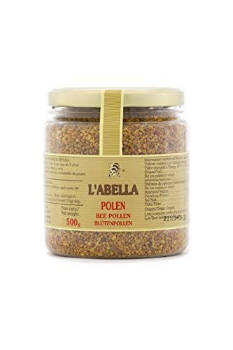 L'Abella Mel - Handgemachter und natürlicher Bienenpollen aus Spanien | Rein natürlicher getrockneter Pollen ohne Rückstände – 500g pot von L'ABELLAMEL