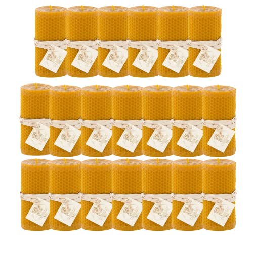 L'Abella Mel - Natürliche und handgefertigte Kerze aus 100% Bienenwachs, handgefertigt | Packung mit 1 Kerzen. Enthält 20 Stück 6 x 6 x 10 cm L'Abella Mel - Natürliche und handgefertigte Kerze aus 100% Bienenwachs, handgefertigt | Packung mit 1 Kerzen. Enthält 20 Stück 6 x 6 x 10 cm von L'ABELLAMEL
