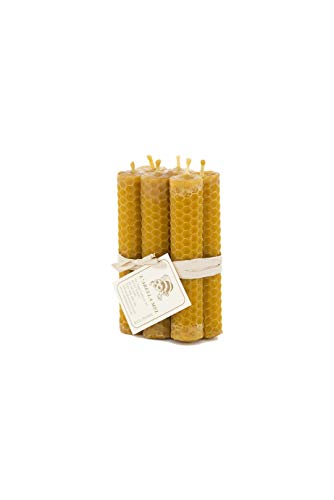 L'Abella Mel - Natürliche und handgefertigte Kerze aus 100% Bienenwachs, handgefertigt | Packung mit 6 Kerzen. Enthält 6 kerzen von 2x2x10cm L'Abella Mel - Natürliche und handgefertigte Kerze aus 100% Bienenwachs, handgefertigt | Packung mit 6 Kerzen. Enthält 6 kerzen von 2x2x10cm von L'ABELLAMEL