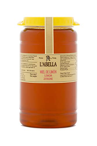 L'Abella Mel - Natürlicher Zitronenhonig | Reiner Bienenhonig, von Hand gesammelt an der Costa Blanca, Spanien – Premiumprodukt – Glutenfrei – 2000 g von L'ABELLAMEL