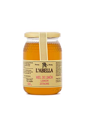 L'Abella Mel - Natürlicher Zitronenhonig | Reiner Bienenhonig, von Hand gesammelt an der Costa Blanca, Spanien – Premiumprodukt – Glutenfrei – 500 g von L'ABELLAMEL