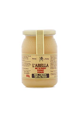 L'Abella Mel – Roher, ungefilterter Rosmarinhonig – 100% natürlich | Reiner Bienenhonig, von Hand gesammelt an der Costa Blanca, Spanien – 500-g-Glas – glutenfrei L'Abella Mel – Roher, ungefilterter Rosmarinhonig – 100% natürlich | Reiner Bienenhonig, von Hand gesammelt an der Costa Blanca, Spanien – 500-g-Glas – glutenfrei von L'ABELLAMEL