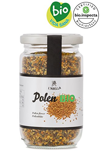 BIO Blütenpollen - Bienenpollen aus Spanien - beste Qualität - reines Naturprodukt - vom Imker - Superfood mit vielen Nährstoffen - im 200 g Glas, Größe:200 g von L'Abella
